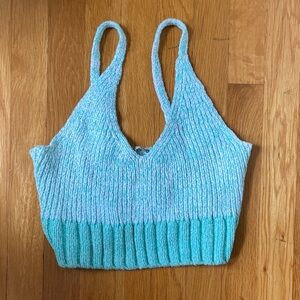 Free People Mint Green Knit Top